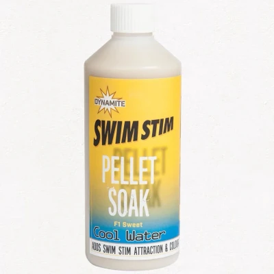Afbeelding van Dynamite Baits Swim Stim Pellet Soak (500ml) Smaak : F1 Sweet Cool Water