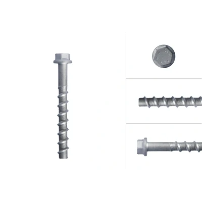 Afbeelding van Betonschroeven Verzinkt M10 x 100 mm Zeskantkop SW15 Per stuk