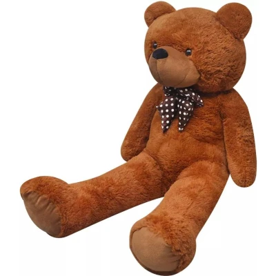 Afbeelding van vidaXL Teddybeer XXL 85 cm zacht pluche bruin