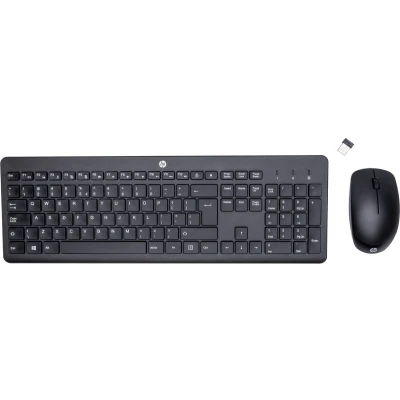 Afbeelding van HP 230 draadloos toetsenbord en muis, 2,4 GHz draadloze USB A nano ontvanger, tot 1600 dpi, batterijduur 16 maanden, zwart