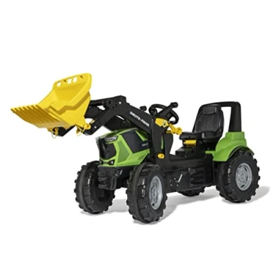 Afbeelding van Rolly Toys RollyFarmtrac Deutz Agrotron 8280 TTV met RollyTrac oplader van 3 tot 8 jaar, stille banden, zitting in lengte en hoogte verstelbaar