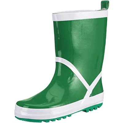 Image de Playshoes Mixte Enfant Bottes en Caoutchouc Pluie, Vert, 22/23 EU