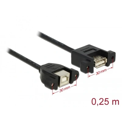 Afbeelding van Delock USB 2.0 A Female naar B 0.25 m
