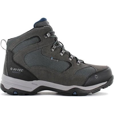 Afbeelding van HI TEC Storm WP Outdoorschoenen, Heren, Maat: 46, Charcoal/grey/majolica blue Leer en textiel