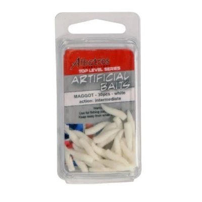 Afbeelding van Albatros Artificial Maggot Baits Wit 30 stuks Witvis