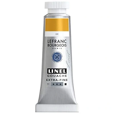 Afbeelding van Lefranc &amp; Bourgeois Linel Gouache Extra Fine Gold 233 14ml