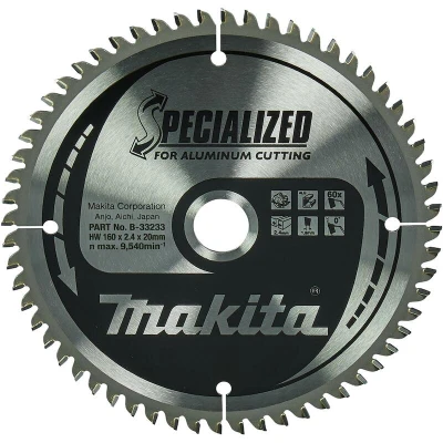 Afbeelding van Makita Zaagblad Alu 160X20x2,4 60T 0G B 33233