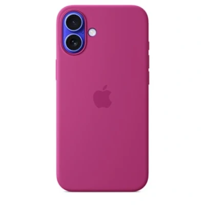 Image de Apple Cover Iphone 16 Plus Silicone Magsafe Fuchsia (myye3zm/a)