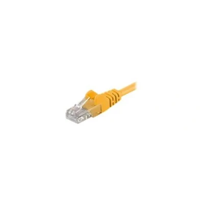 Image de goobay Câble réseau RJ 45 (M) pour 10 m UTP CAT 6 moulé, sans crochet jaune