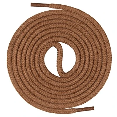 Afbeelding van Mount Swiss Ronde premium veters van 100% katoen zeer scheurvast kleur lichtbruin lengte 110cm