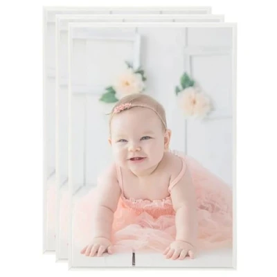 Afbeelding van Fotolijsten 3 st voor tafel 21x29,7cm MDF zilverkleurig