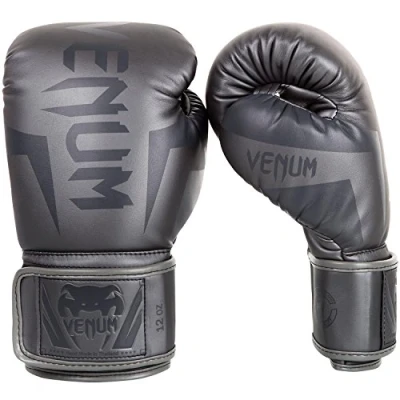 Afbeelding van Venum (kick)bokshandschoenen Elite Grijs 14oz