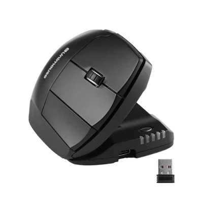 Afbeelding van Contour Design UniMouse Bluetooth Muis Optisch Zwart 7 Toetsen 800 dpi, 1000 1200 1400 1600 2000 2400 2800 3400