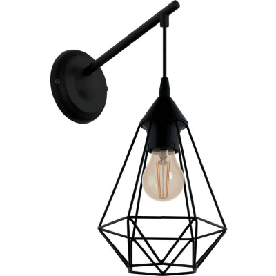 Afbeelding van Eglo Wandlamp Tarbes Zwart