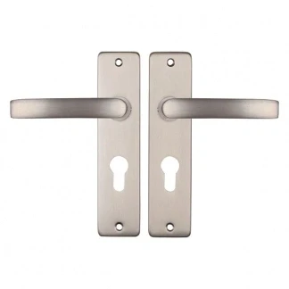 Afbeelding van Deurklink met cilinderschild Starx Blok 72 mm (Aluminium, RVS)