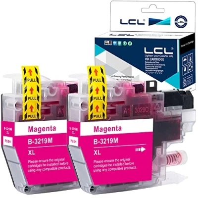 Afbeelding van LCL Inktcartridge compatibel met LC3219 LC3217 LC3219XL LC 3219XL LC3219XLM LC3217M (2 stuks magenta) vervanging voor Brother MFC J5330DW J5830DW J6530DW J6535DW J66535DW