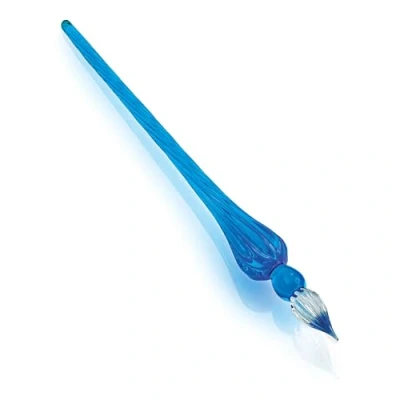 Afbeelding van Herbin Ronde glazen pen met geschenkdoos marineblauw