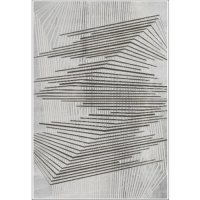 Afbeelding van MANI TEXTILE Tapijt, zwart, grijs, 200 x 300 cm