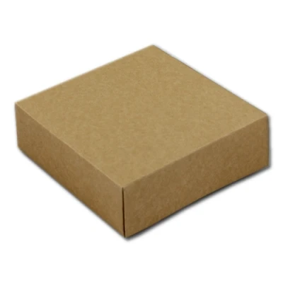Afbeelding van Taartdoos 15x15x5cm. Kraft 3st