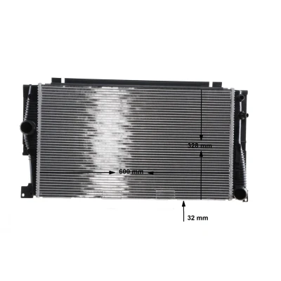 Afbeelding van MAHLE ORIGINAL CR 775 001S Radiateur 600 328 32 Koelribben gesoldeerd BMW: 5 Touring, Saloon, GT