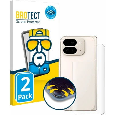 Afbeelding van BROTECT Screenprotector voor Google Pixel 9 Pro Fold (Achterkant) Folie Beschermfolie transparant volledig dekking (2 Stuks)