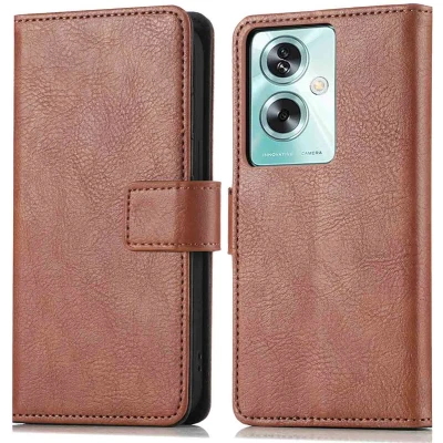 Afbeelding van iMoshion Hoesje Geschikt voor Oppo A79 Luxe Bookcase Bruin