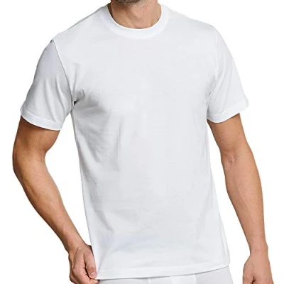 Afbeelding van Schiesser 2 stuks T Shirt met ronde hals American gebreid heren (1 stuk), Wit