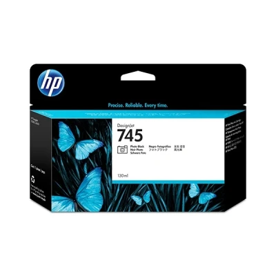 Image de HP 745 photo noire originale DesignJet cartouche d&#039;encre