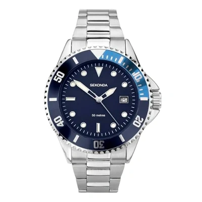 Afbeelding van Sekonda Sporthorloge voor heren, Blauw, armband