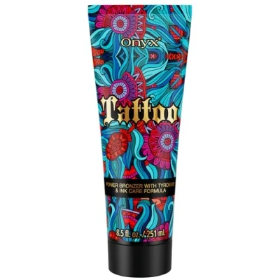 Afbeelding van Onyx solarium tattoo Lotion, bruiningsversneller met kleurbescherming, en buitenbruining, intensieve hydratatie, snel diep bruinen, 251 ml