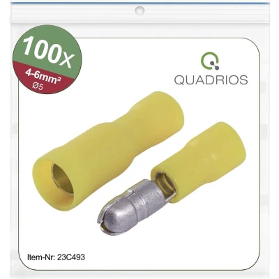 Afbeelding van Quadrios 23C493 Ronde connector 4 mm² 6 Geel 100 stuk(s)