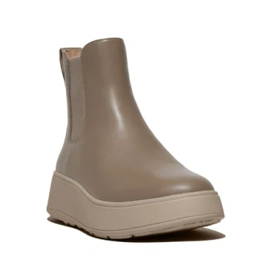Afbeelding van FitFlop F Mode Leather Flatform Chelsea Boots GRIJS Maat 37