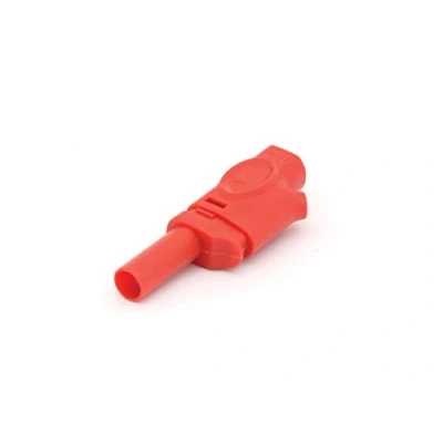 Afbeelding van Velleman IEC1010 Banaanplug 4mm stapelbaar Rood