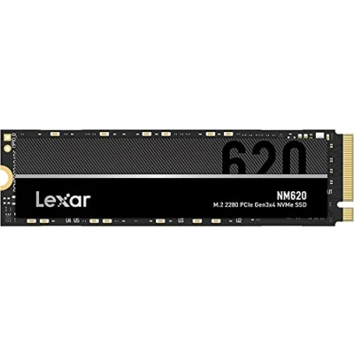 Afbeelding van Lexar NM620 SSD 512 GB, M.2 2280 PCIe Gen3x4 NVMe 1.4 GB intern, tot 3500 MB/s lezen, 2400 schrijven, harde schijf voor pc enthousiastelingen en gamers (LNM620X512G RNNNG)