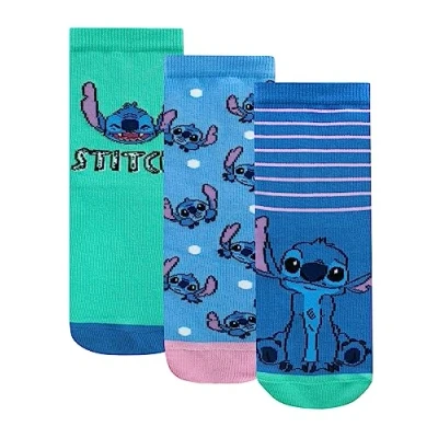Afbeelding van Disney Set van 3 paar Lilo &amp; Stitch sokken voor meisjes katoenen Officieel product, Meerkleurig