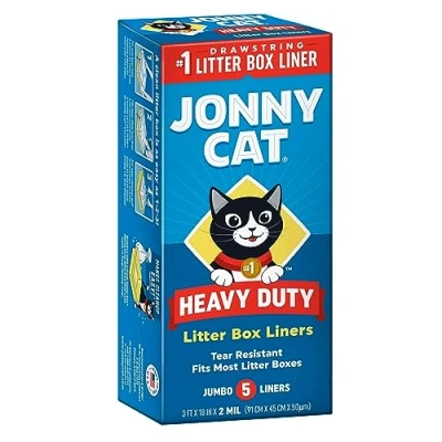 Afbeelding van Jonny Cat 5 stuks extra sterke kattenbakzakken groot