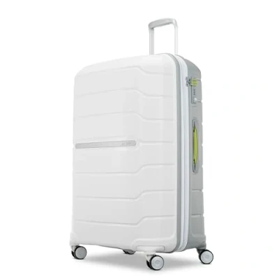 Afbeelding van Samsonite Freeform Hardside uitbreidbaar met dubbele zwenkwielen, Wit/Grijs, zwenkwielen