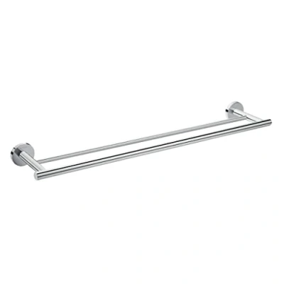 Image de hansgrohe Logis Universal Porte serviettes double pour baignoire, montage mural, fixation cachée, Chromé, 41712000