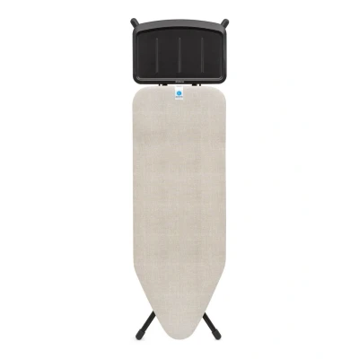Afbeelding van Borden Strijkplank C met Stoomunithouder 124 x 45 cm, BeigeBeige, 1 maat