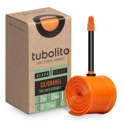 Afbeelding van Tubolito Cx/gravel All Binnenband 60mm ventiel zwart Gravelbike Wielrennen cyclocross fietsonderdeel