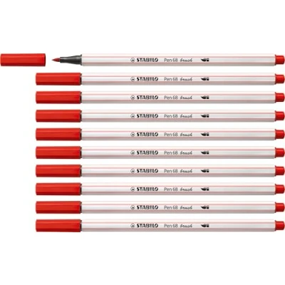 Afbeelding van Brushstift STABILO Pen 568/48 karmijnrood