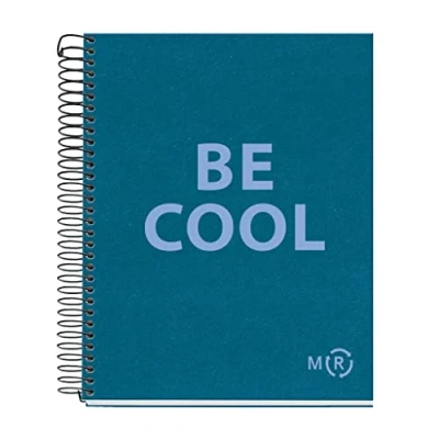 Afbeelding van Miquelrius A5 Be Eco notitieboek, 80 vellen 90 g/m², stippen, 1 gekleurde band, 2 gaten, gerecyclede omslag, saffierblauw