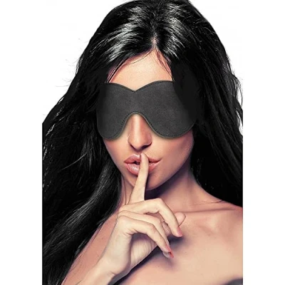Afbeelding van Shots Ouch! Verstelbaar Oogmasker met Diamantjes black