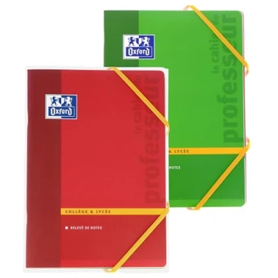 Afbeelding van Oxford Leerkrift, A4, 21 x 29,7 cm, 76 pagina&#039;s, rood en groen, 2 stuks