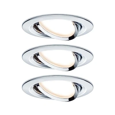 Afbeelding van Paulmann set LED 3x6,8W 2700K 51mm chroom/alu