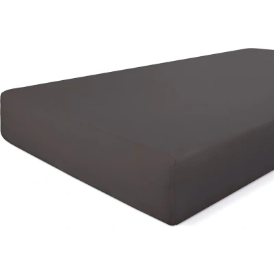 Afbeelding van Walra Hoeslaken Crispy Cotton Antraciet 90x220 cm 1 Persoons 100% Percale katoen