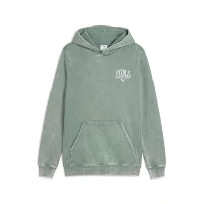 Afbeelding van PUMA CLASS Washed Hoodie FL Heren sporttrui Green Moon