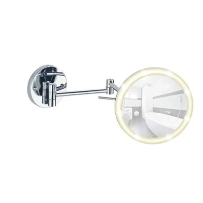 Afbeelding van Wenko Wandspiegel Aura Led 10 40 X 24,5 Cm Staal Chroom