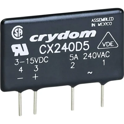Afbeelding van Crydom Halfgeleiderrelais CXE240D5 5 A Schakelspanning (max.): 280 V/AC Schakelend bij overbelasting 1 stuk(s)