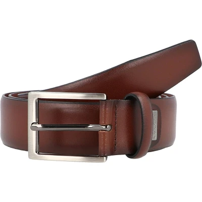 Afbeelding van bugatti Regular Riem, Heren, Maat: 110, Mittelbraun